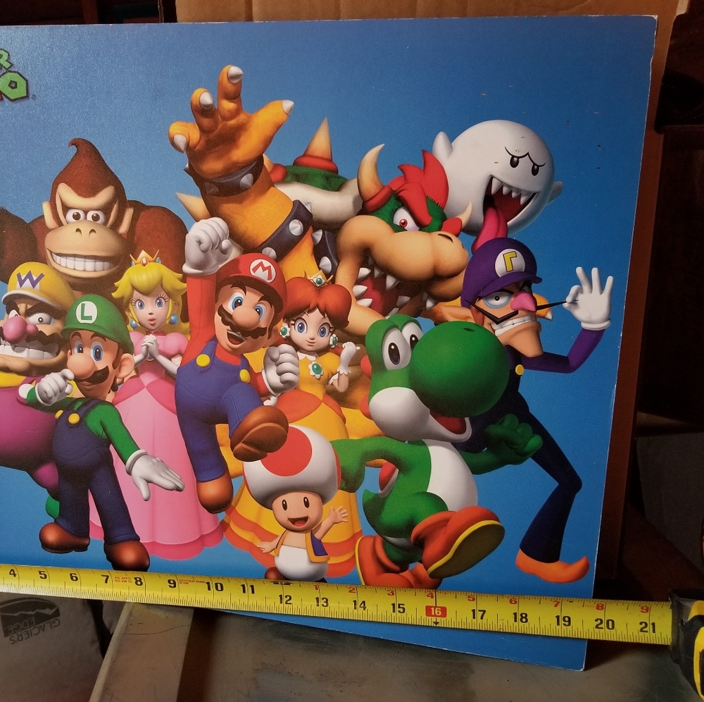 Mario hard cardboard poster/Picture